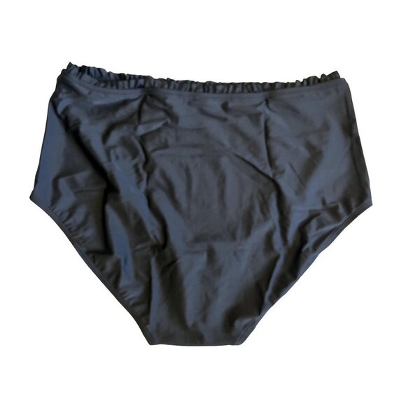 NWT Unique Vintage Plus Size Black High Waisted Retro Swim Bottom - 3X/20 - Picture 13 of 14